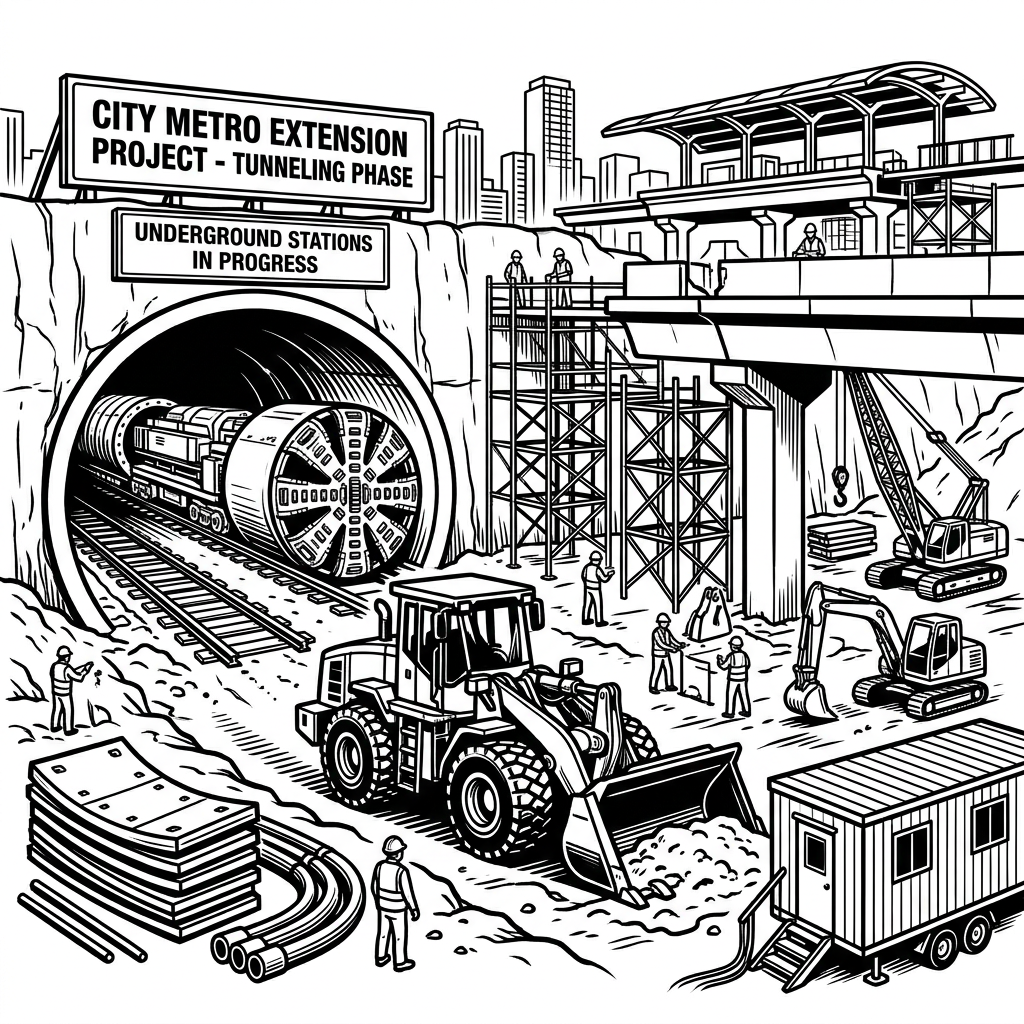 Mumbai Metro infrastructure fabrication